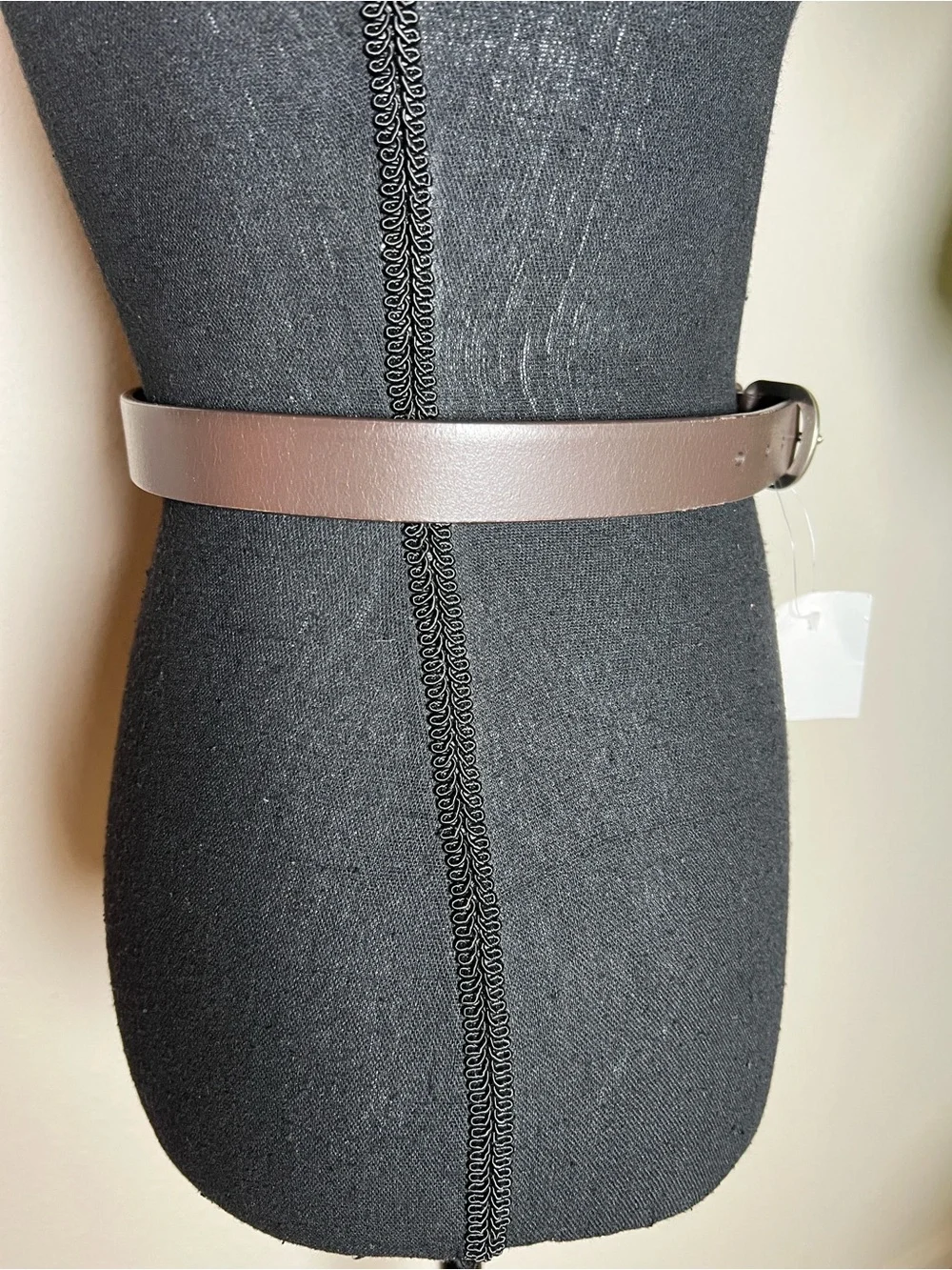 Crewcuts J. Crew Unisex Brown Belt Silver Buckle Genuine Buffalo Leather Size M